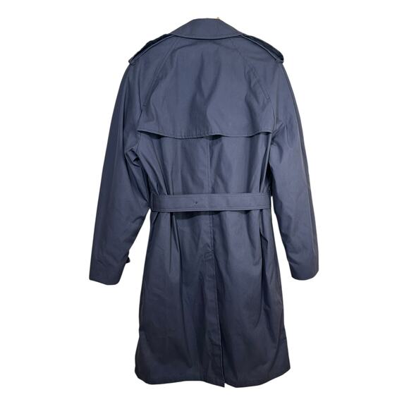 Defense Logistics Agency Air Force 42L Trench Coat Defender Collection Blue USA - Picture 2 of 12